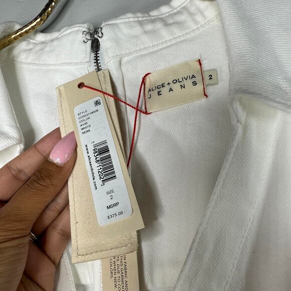 Alice + Olivia White Mini Dress - Picture 4 of 8